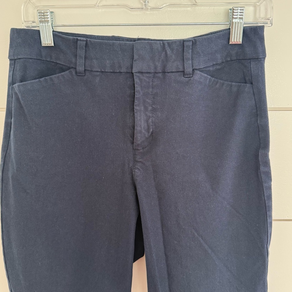Old Navy Pixie Pants Size 6 Dark Navy Blue High Rise Straight Pant Casual Office - Picture 3 of 7